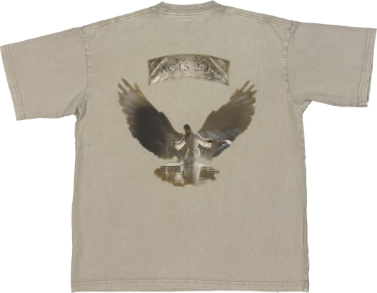 Acts 2:38 - T-shirt (Apricot)
