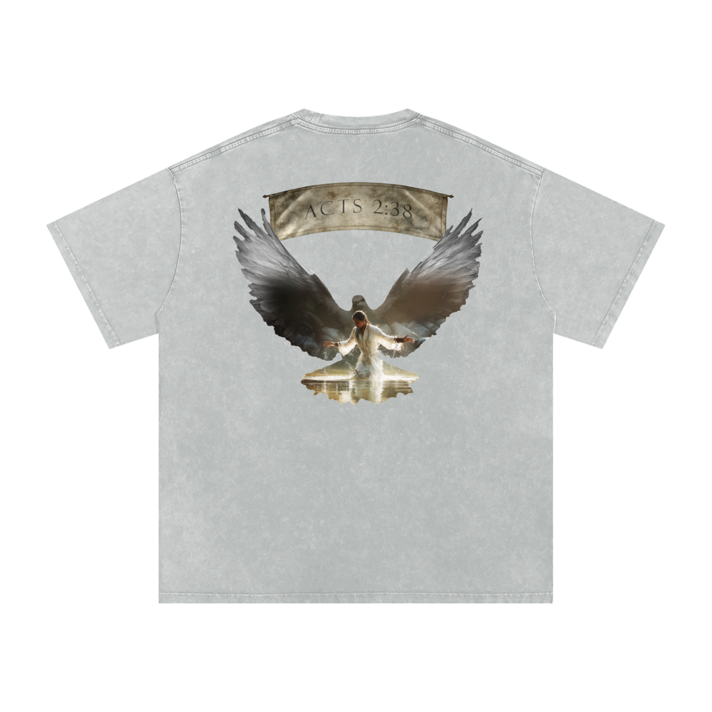 Acts 2:38 (Light Gray)